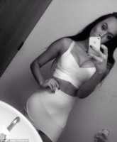 Body confidence: Miss Paige said she overcame and eating disorder and posted photos on social media because she was finally confident with her body