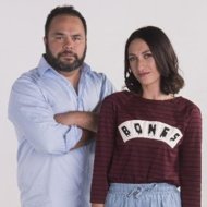 Centre of controversy: Geroge FM Breakfast hosts Thane Kirby and Kara Rickard have been suspended