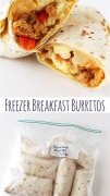 Freezer Breakfast Burritos - reheat in the microwave!