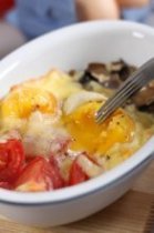 Full English breakfast baked eggs - a healthier version of a traditional British fry up, with all the same flavour!