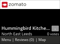 Hummingbird Kitchen and Bar on Urbanspoon