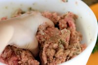 Make ahead homemade frozen sausage patties!- Recipe is easy, delicious and will make for a nice protein filled breakfast!