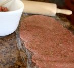 Make ahead homemade frozen sausage patties!- Recipe is easy, delicious and will make for a nice protein filled breakfast!