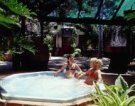 Outdoor spa and garden
