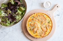 potato smoked salmon dill tart 5