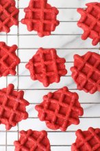 Red Velvet Mini Waffles Recipe