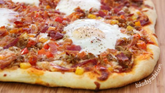 Thin crust breakfast Pizza recipe