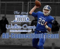 Southington quarterback Jasen Rose is one of the Walter Camp Football Foundation's 2014 All-Connecticut Football Team and an MVP nominee. (Photo Peter Paguaga; Illustration: Sean Patrick Bowley)